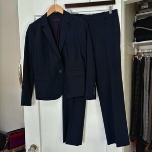 Ann Taylor Classic Navy Suit Set
